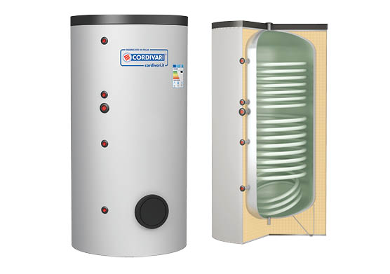 Boiler de apa calda cu acumulare Cordivari 2 ST WB cu doua serpentine