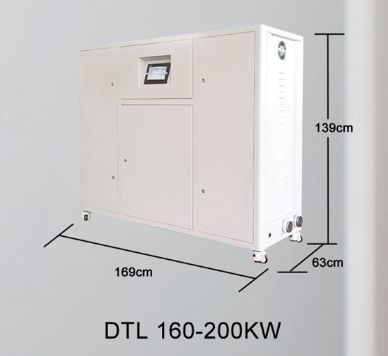 Centrala termica electrica cu inductie OFS-DTL 160 kW - dimensiuni de gabarit