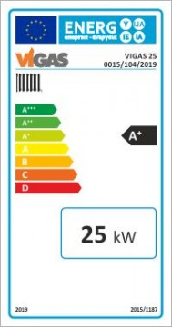 Poza Centrala termica pe lemn cu gazeificare VIGAS.25 25 kW - eticheta energetica